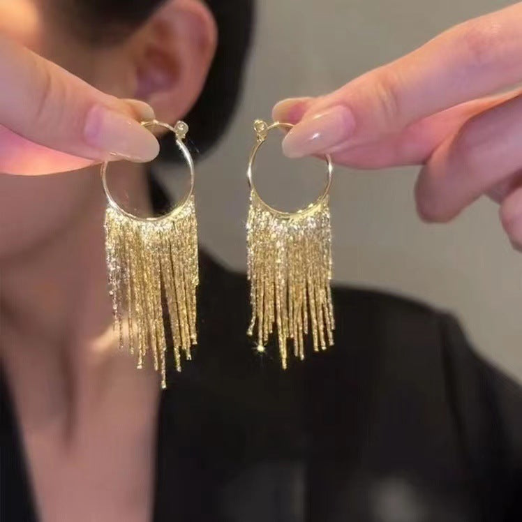 Tassel tire earrings