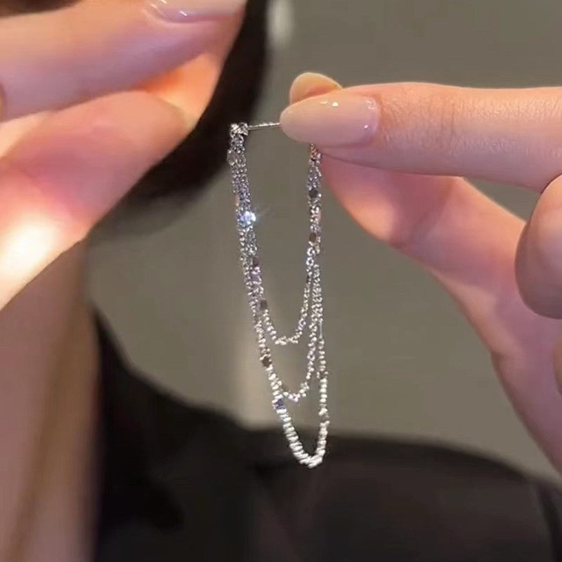 Triple tassel earrings