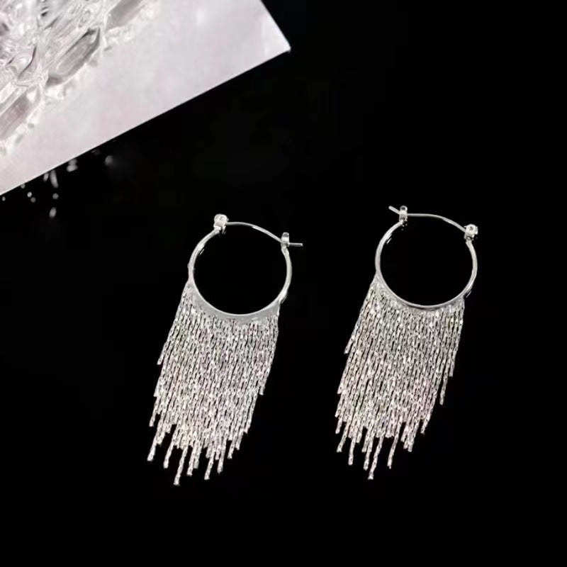 Tassel tire earrings