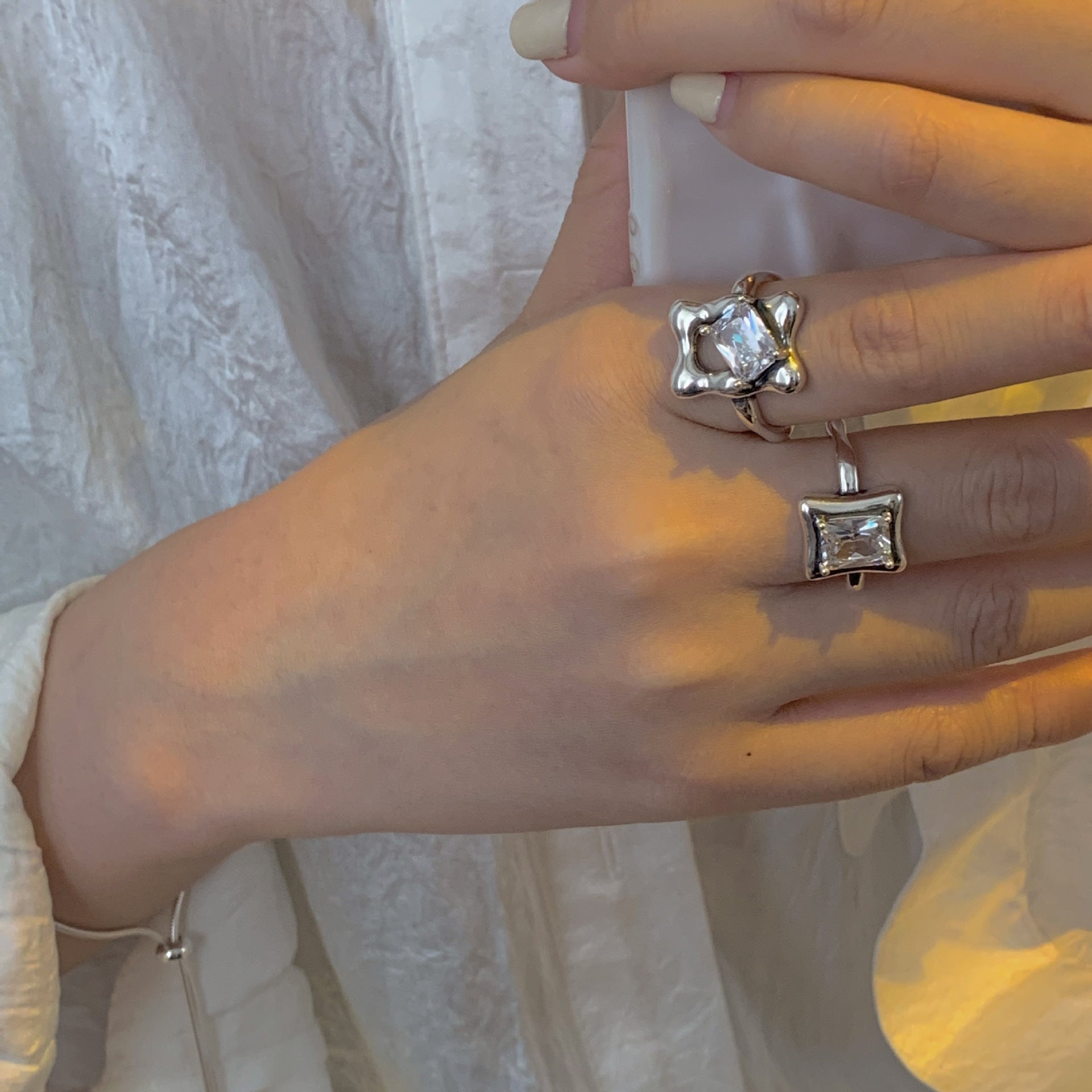 Irregular zirconia ring