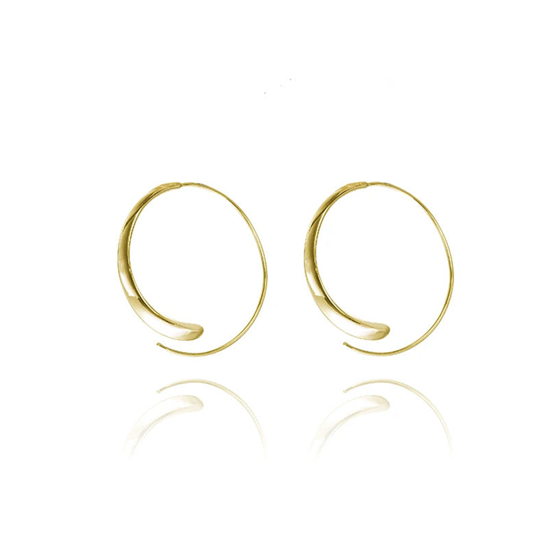 Large curved earrings