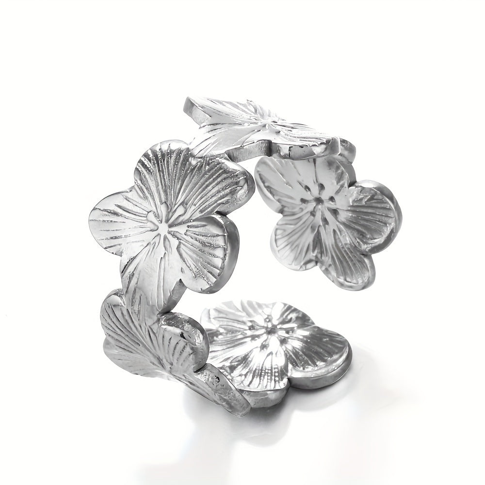Radiant Bloom Bold & Delicate Floral Ring