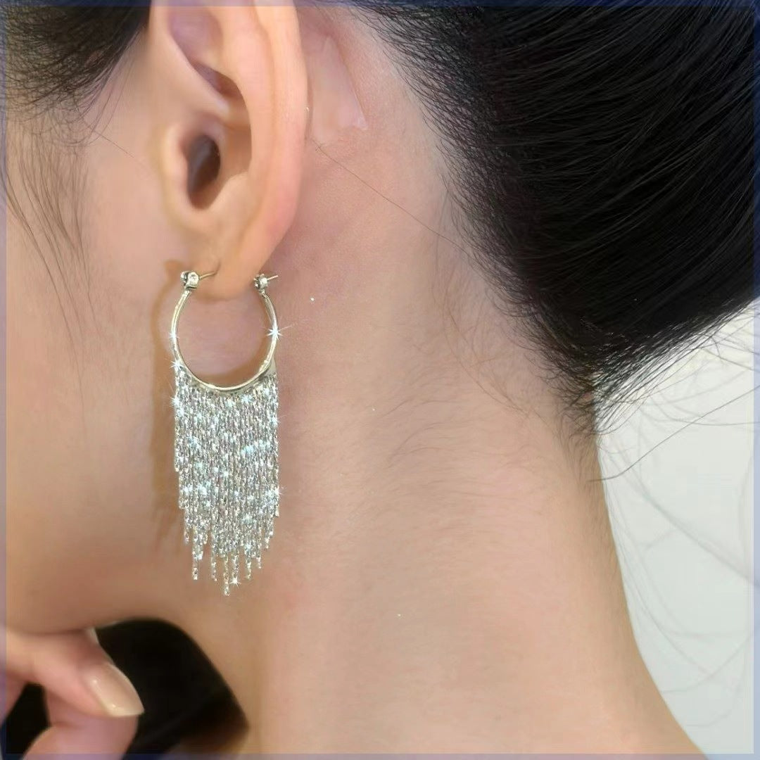 Tassel tire earrings