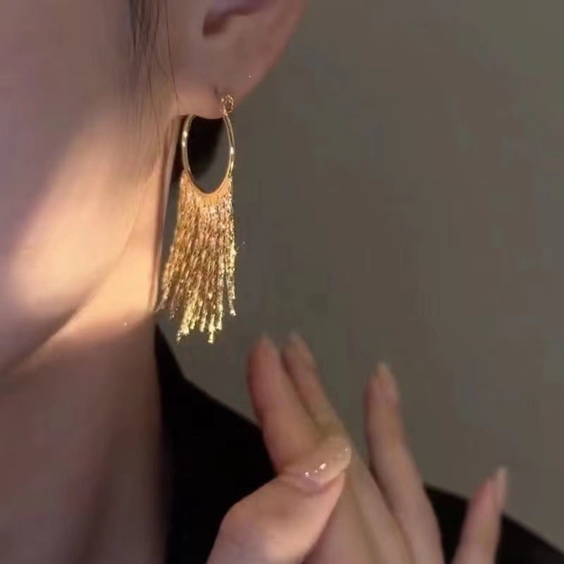 Tassel tire earrings