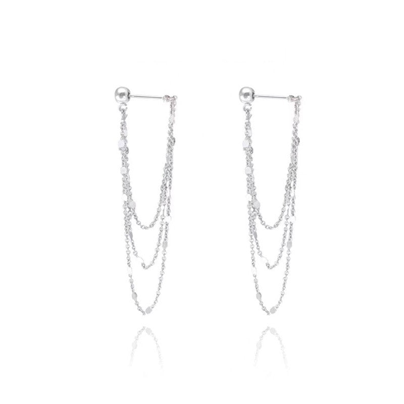 Triple tassel earrings