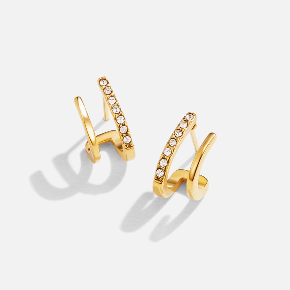 Crystal Earrings with Prong Setting