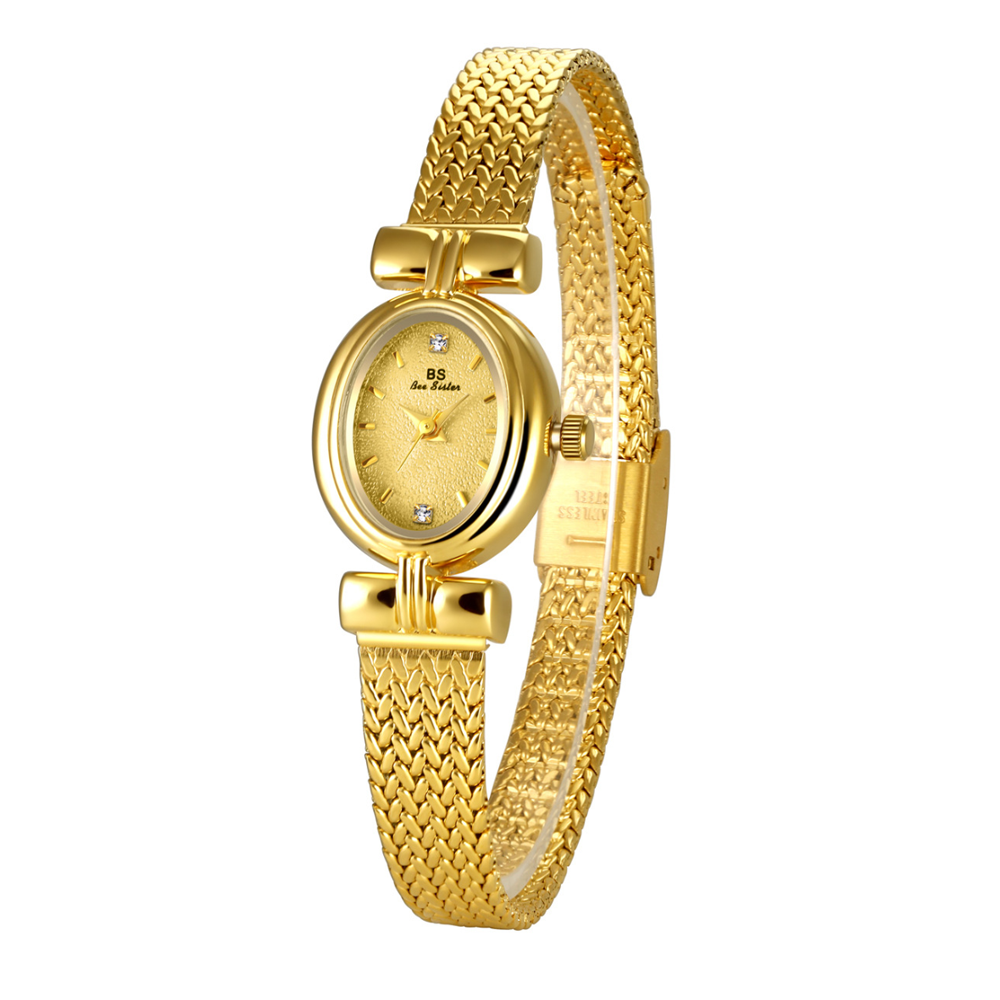 Golden Sheaf – Oval Dial Quartz Timepiece