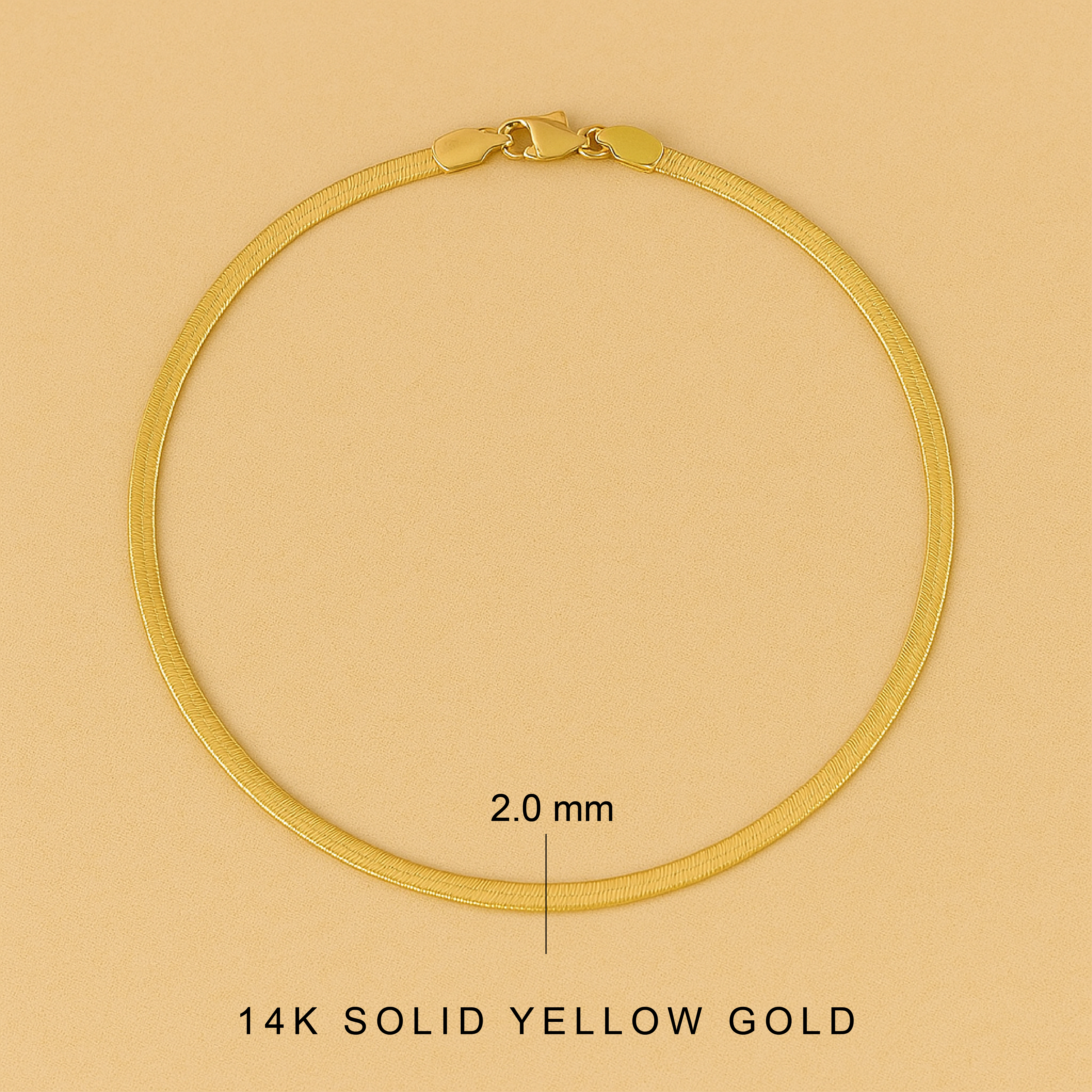 Soleil Serpent 14k Gold Bracelet