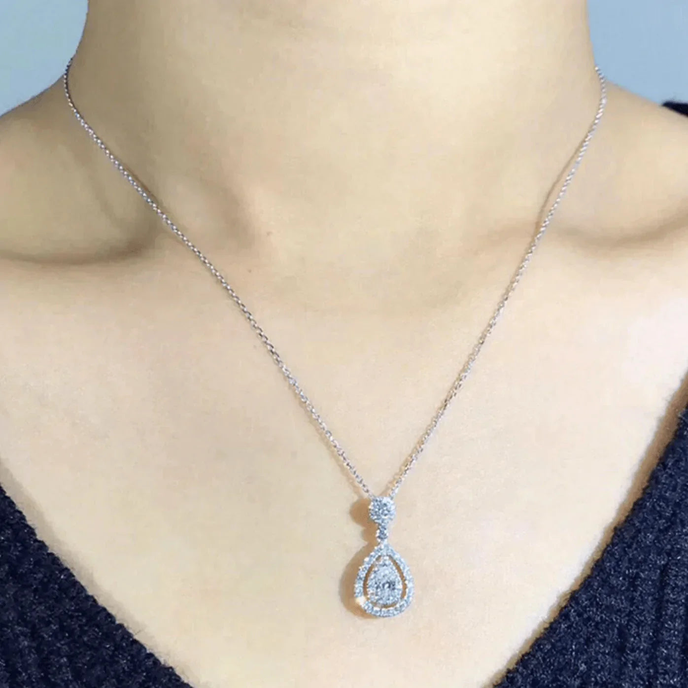 Charlotte Pear Drop Necklace