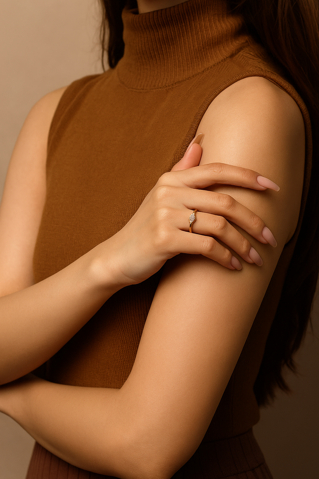 Hailey Thin Ring – Coastal Elegance in 18k Gold