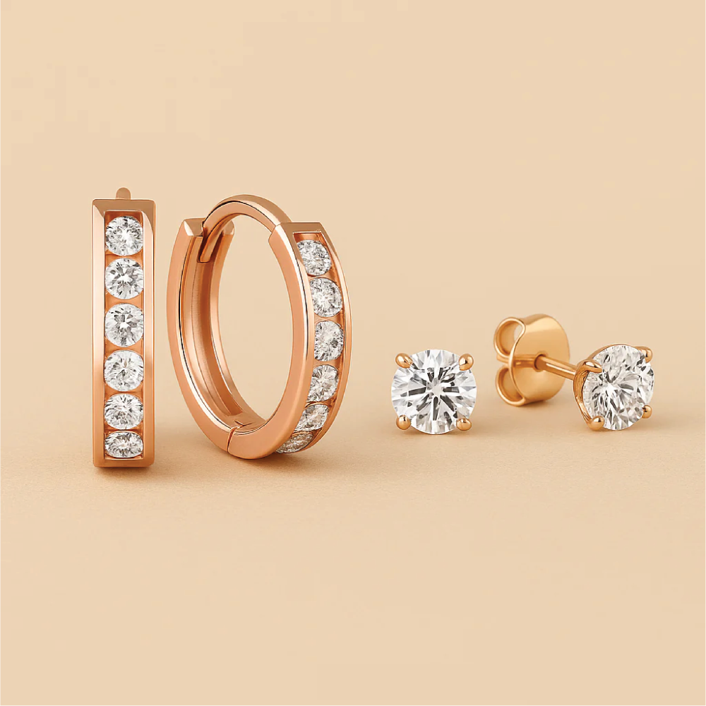 Dara Brilliant Earrings – Crafted in Radiant 14K Gold