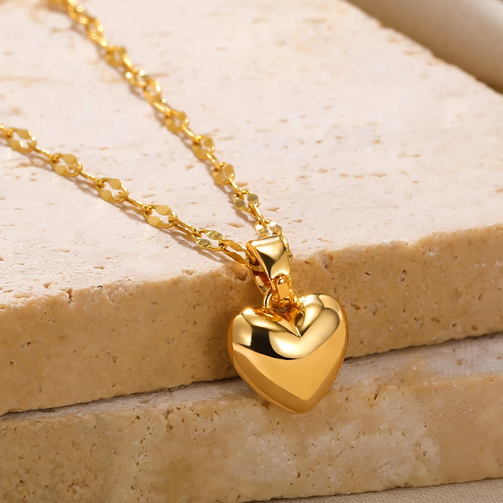 Heart of Gold Classic Charm Necklace for Every Season