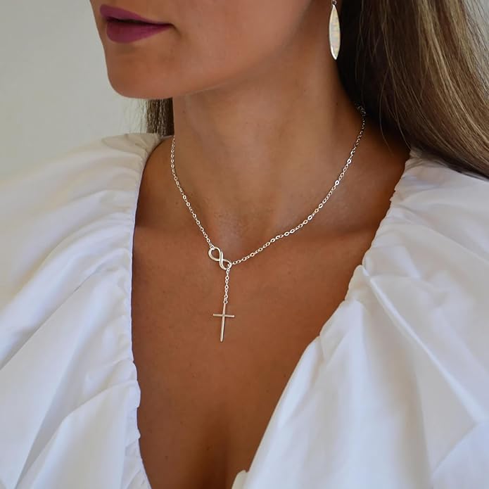 Stracka Infini Cross Necklace