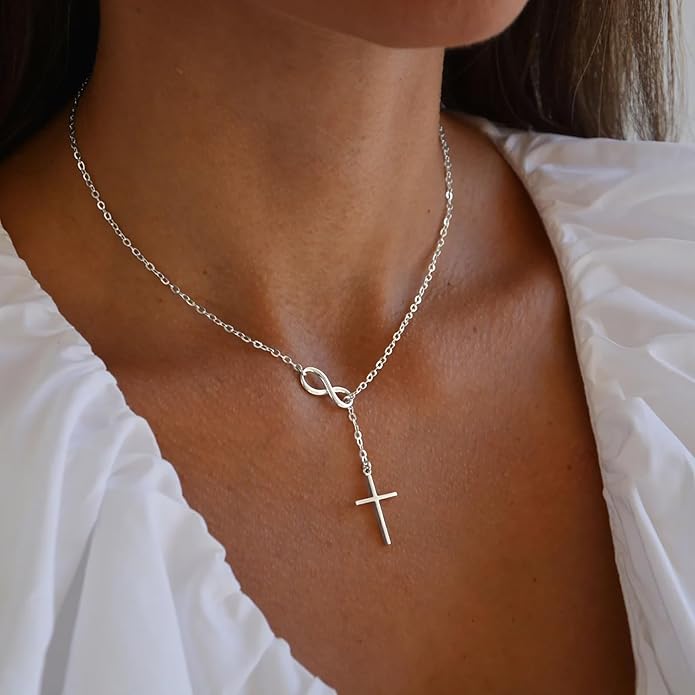 Stracka Infini Cross Necklace