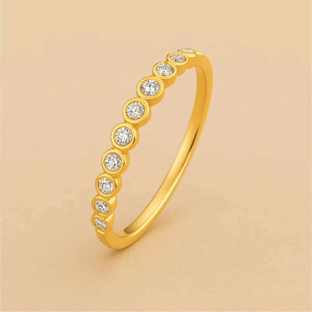 Diamond Accent Bubble Ring in 14K Gold Whimsy