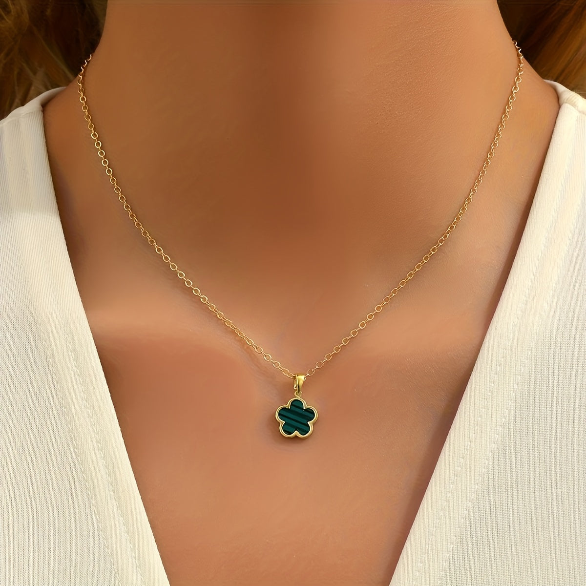 Minimalist Floral Necklace