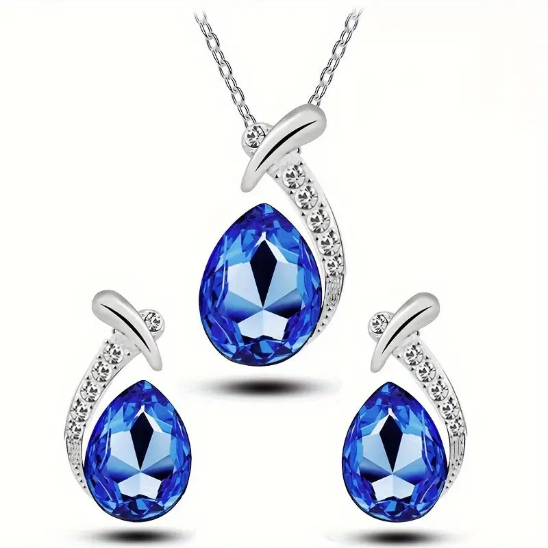 Classic Jewelry Set Mermaid Elegance | White Gold