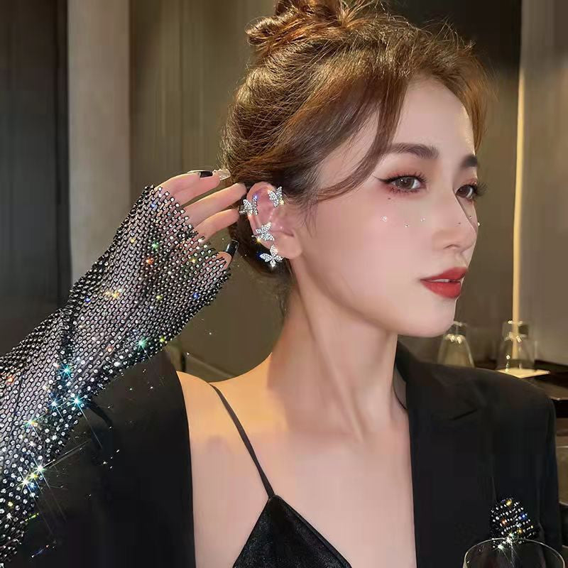 Butterfly Bloom: Crescent Earrings