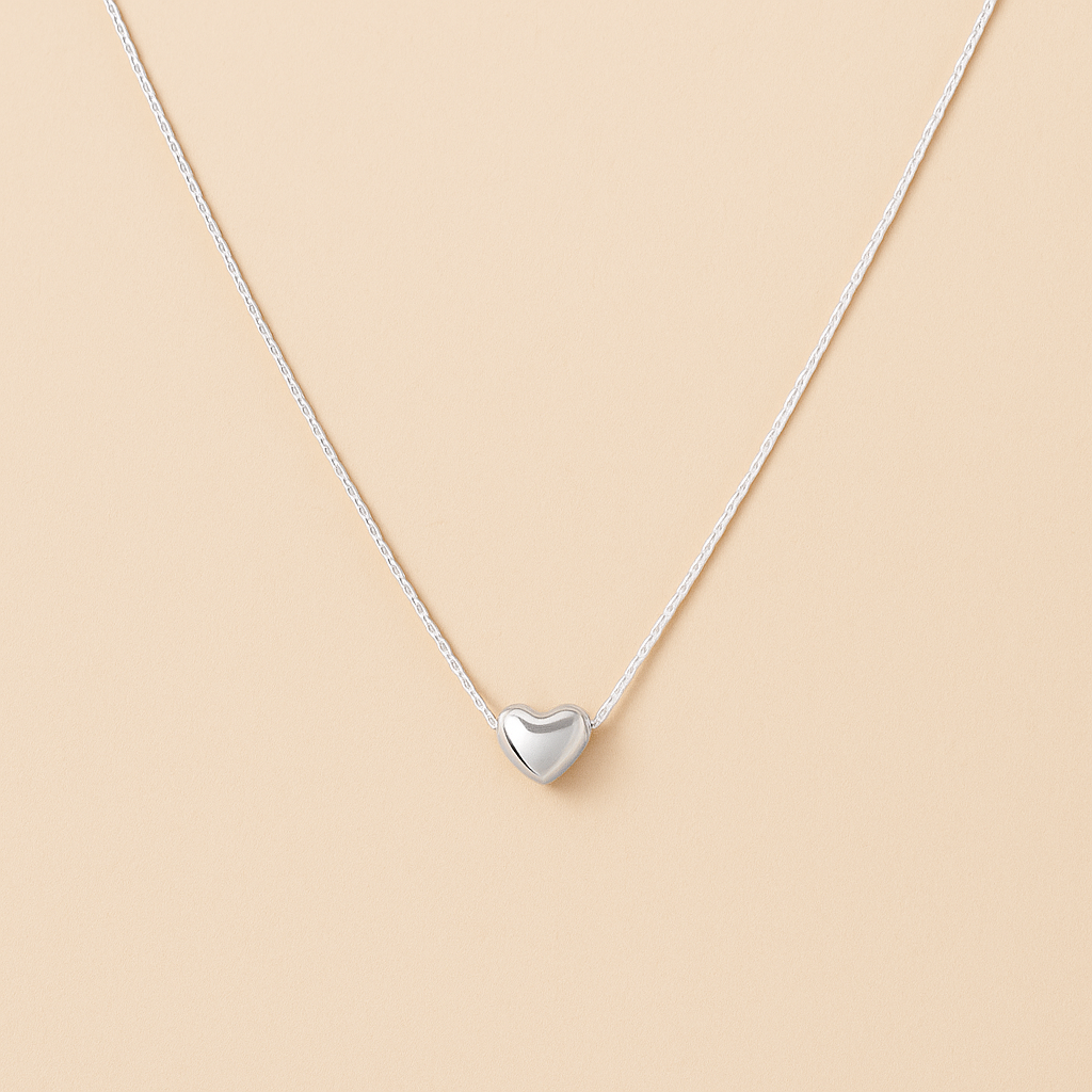 Shiny Heart Pendant Necklace