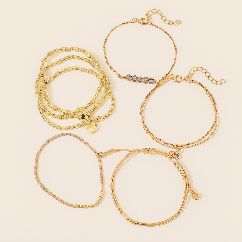 Elegant Beaded Bracelet Set