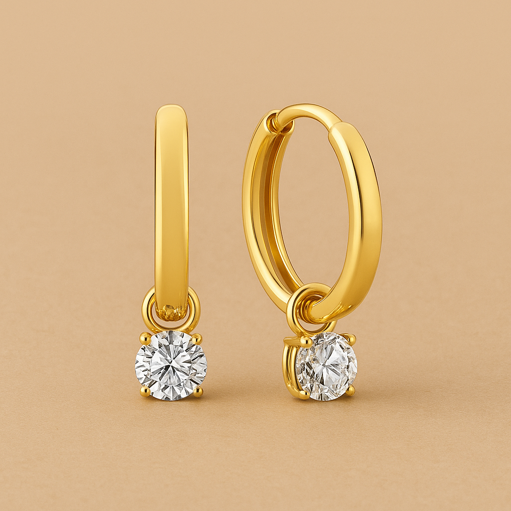 Larmes de Lune Earring Pair | Radiant in 14k Gold