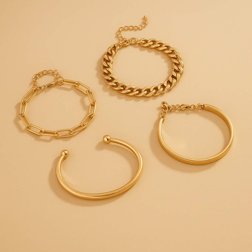 Elan Mercer | Elegant 18k Gold Jewelry Set