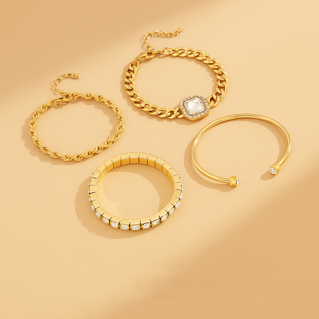 Domitia Calvina | 18k Gold Bracelet Set