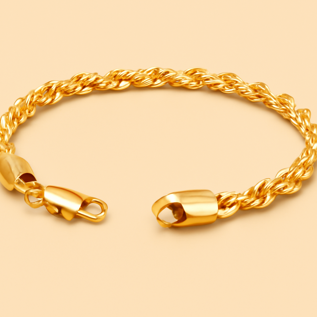 Stylish 3mm twist bracelet - perfect for him and her