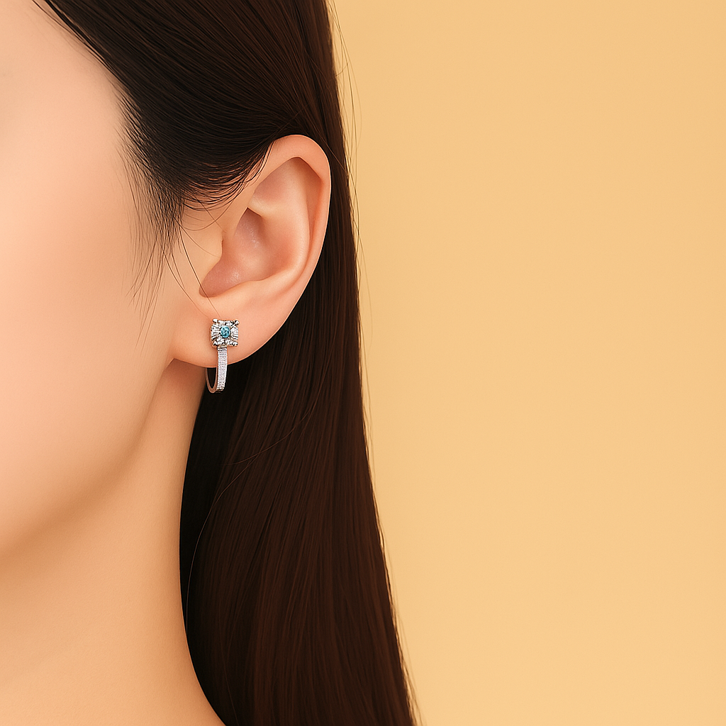 Lara Geometric U-shaped Oorbelle