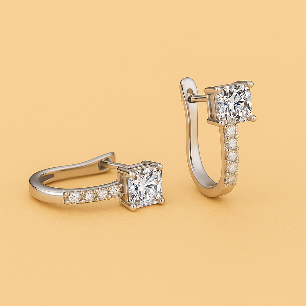 Lara Geometric U-shaped Oorbelle