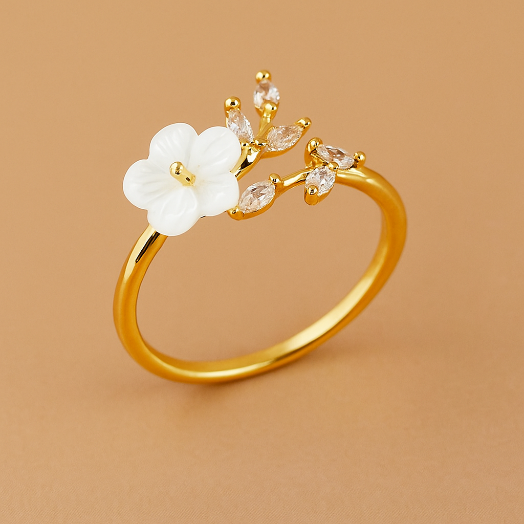 Lili Flower Petal Ring - Stylish party jewelry for women