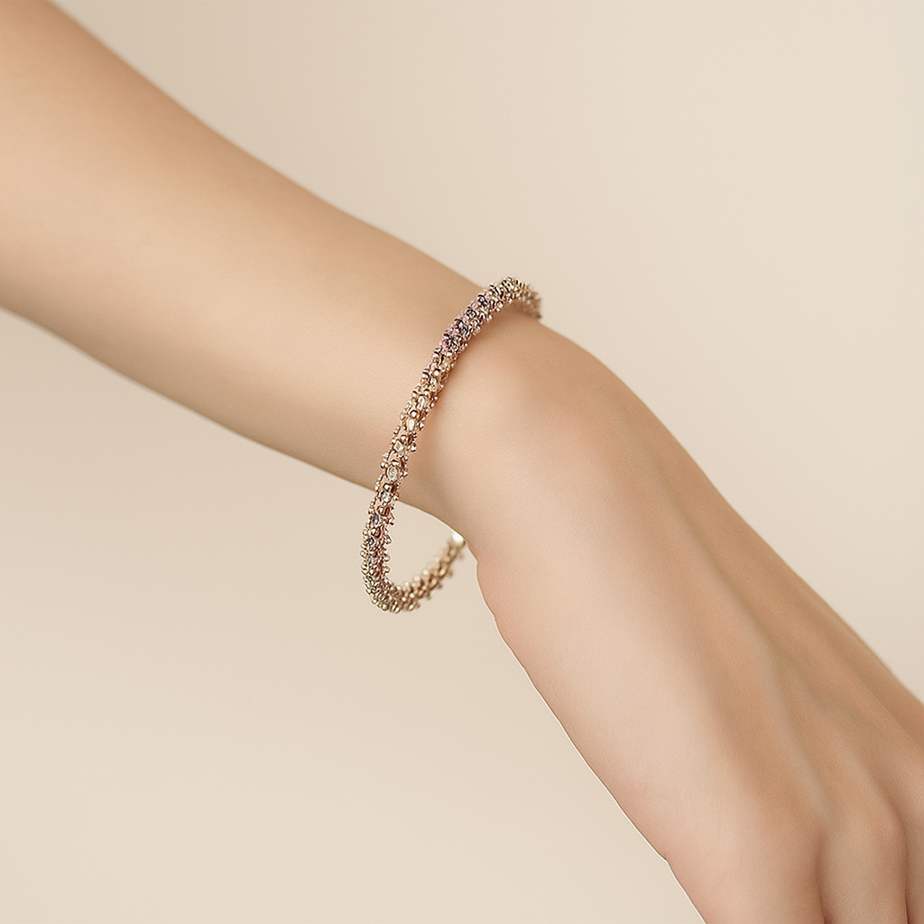 Gold Cuff Bracelet for Ladies - Gothic Appearance