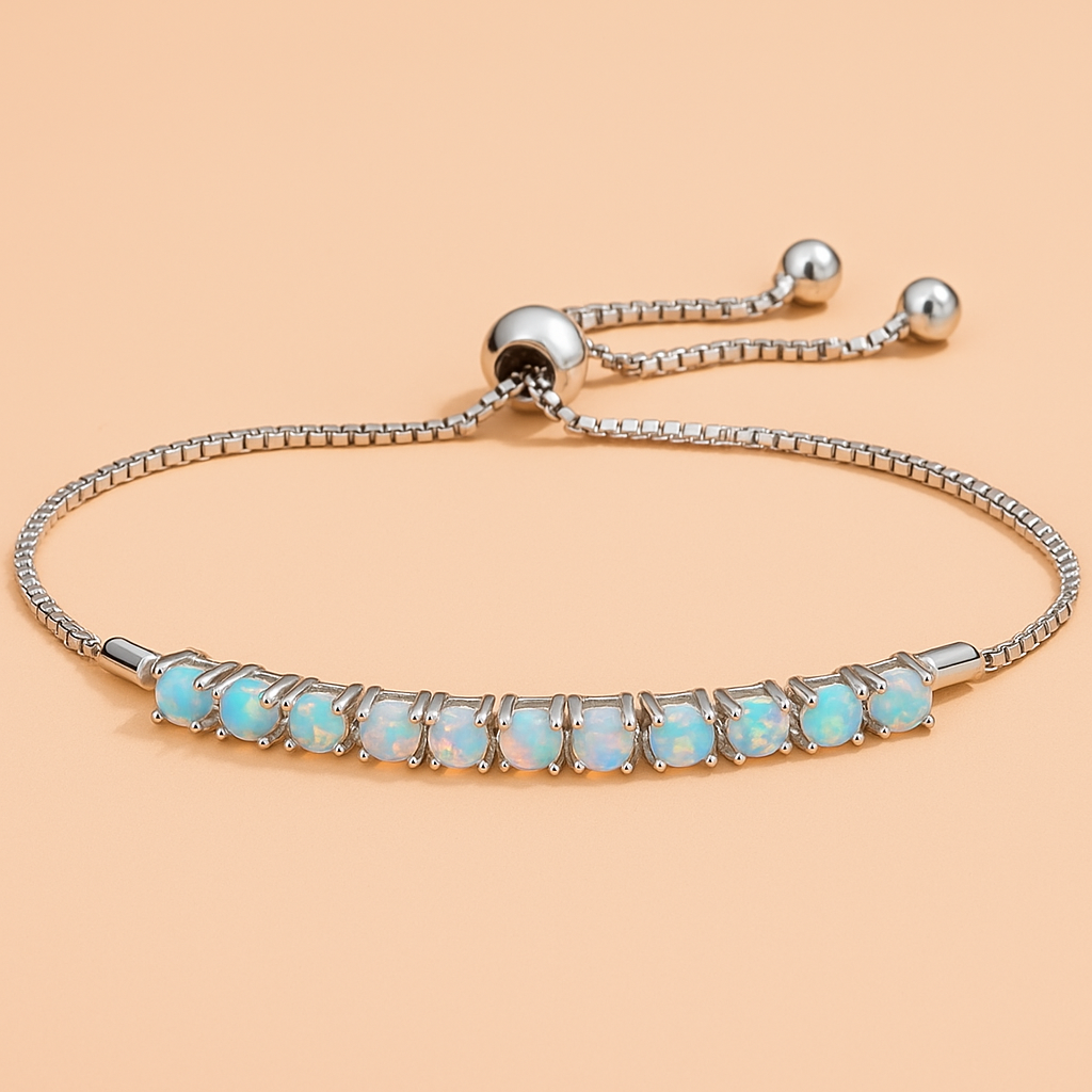 Romantic Multicolor Opal Stretch Bracelet