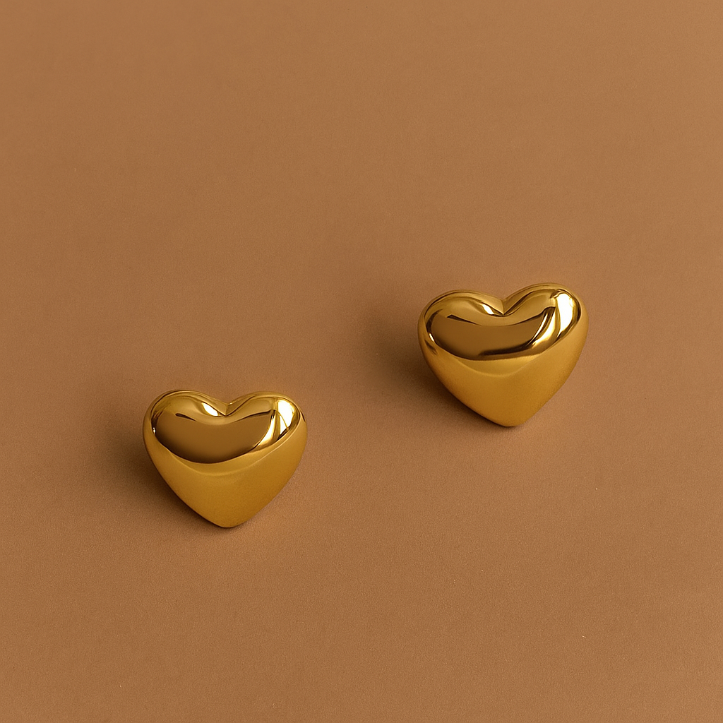 Lory Heart-Shaped Hoop Earrings