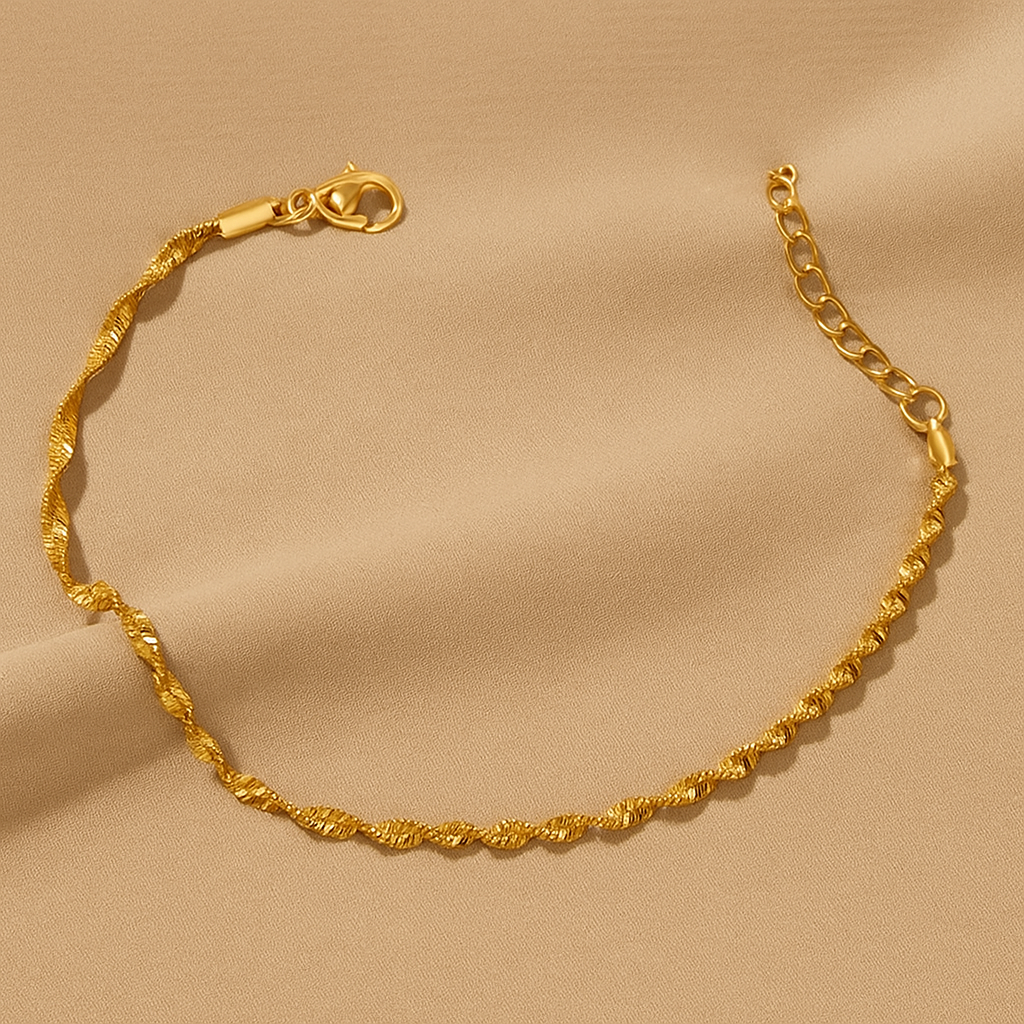 Elegant Light Luxury Water Wave Chain Bracelet