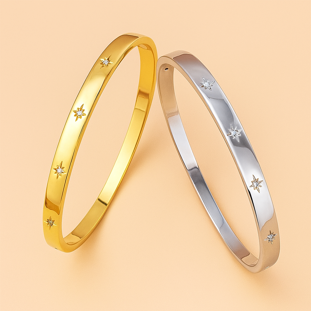 Exquisite Sparkling Star Zirconia Bracelet