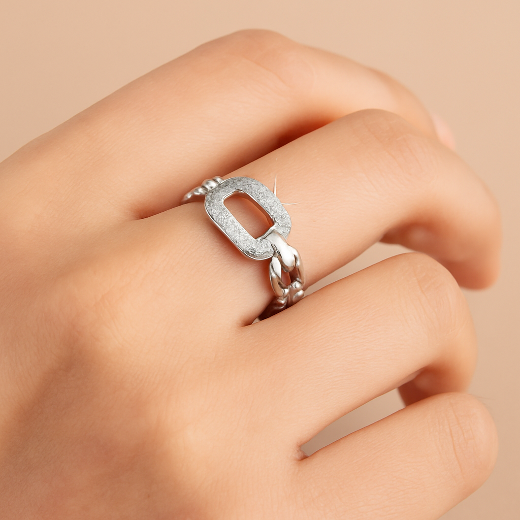 Chic hollow zirconia ring - minimalist style for girls, perfect for index finger