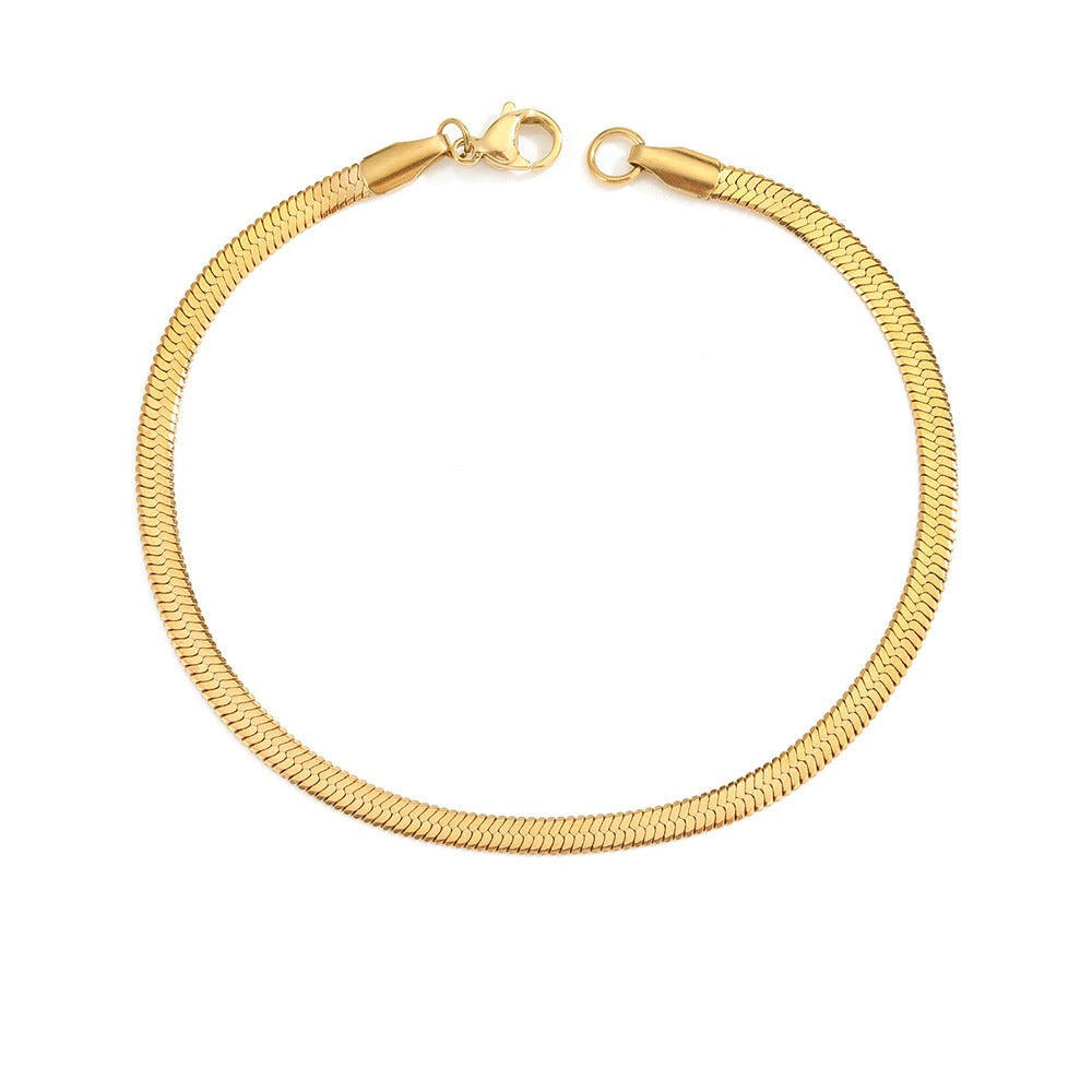 Stella Herringbone Necklace Bracelet