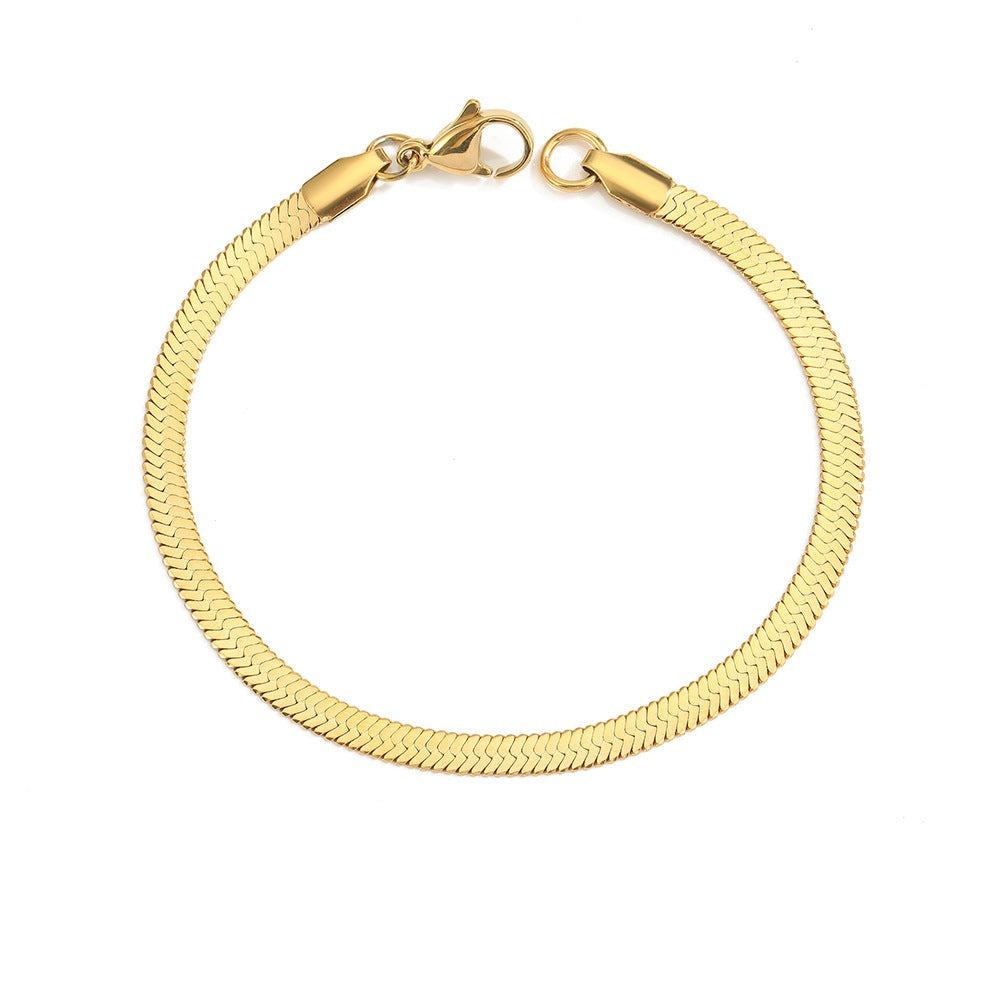 Stella Herringbone Necklace Bracelet