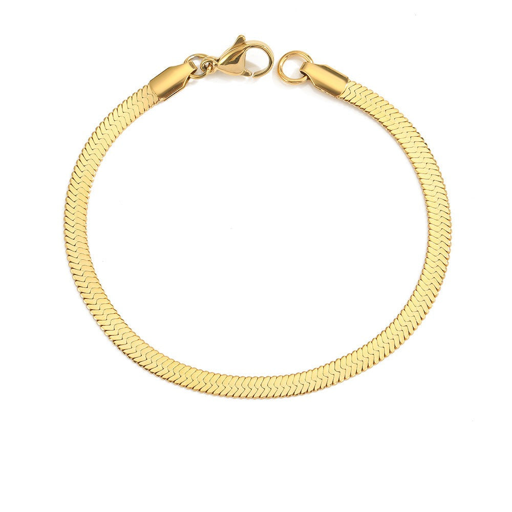 Stella Herringbone Necklace Bracelet