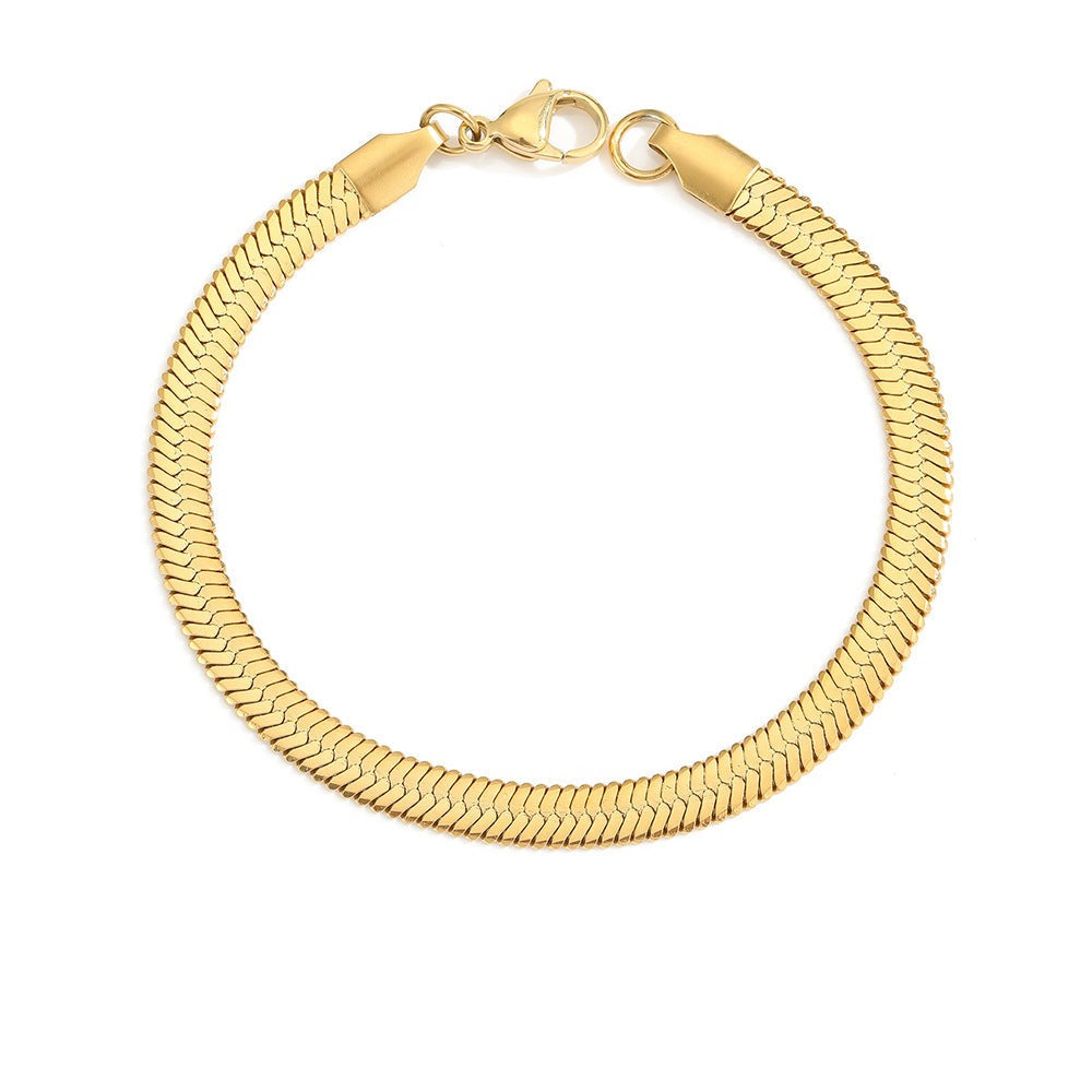 Stella Herringbone Necklace Bracelet