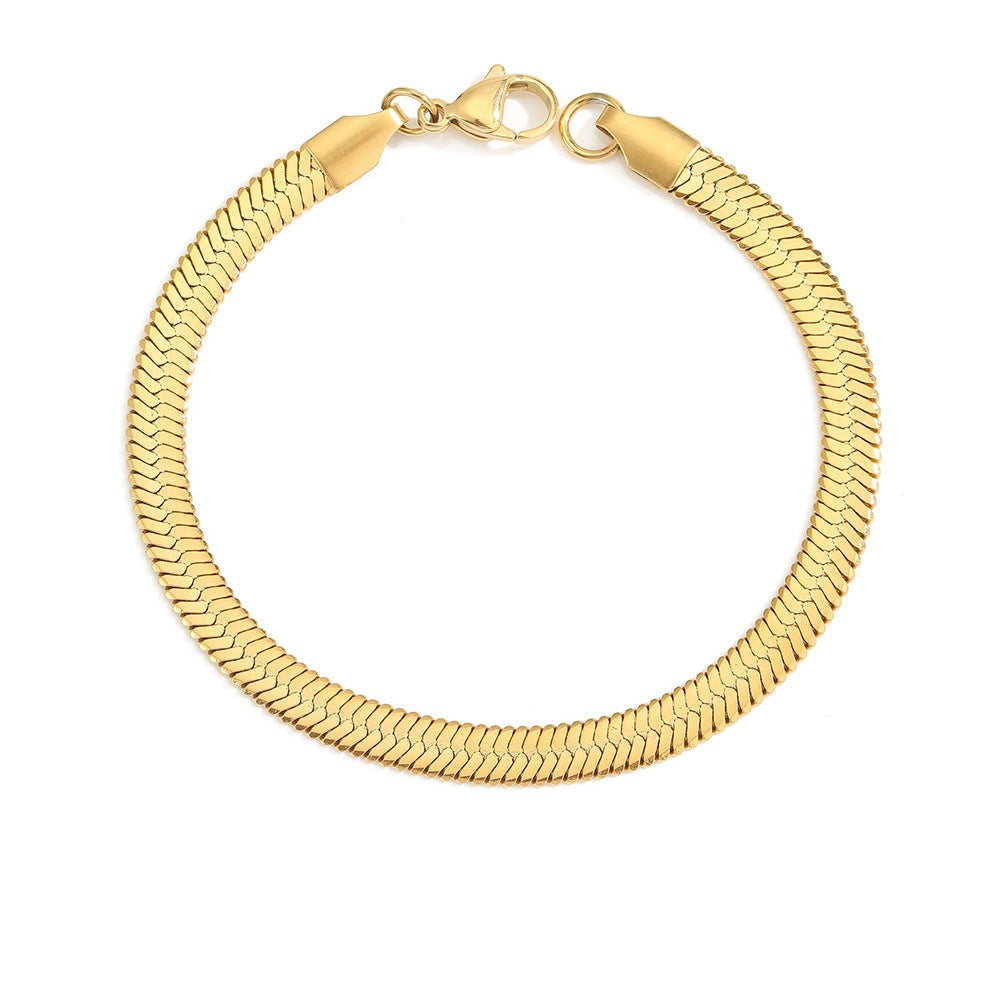 Stella Herringbone Necklace Bracelet