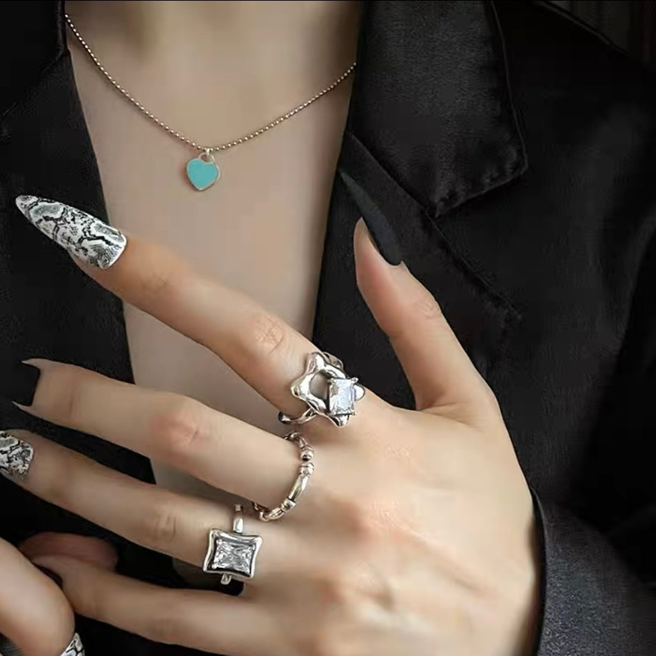 Irregular zirconia ring