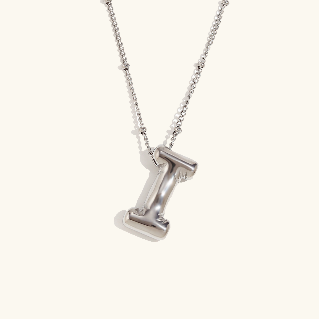 Personalized Bubble Initial Necklace