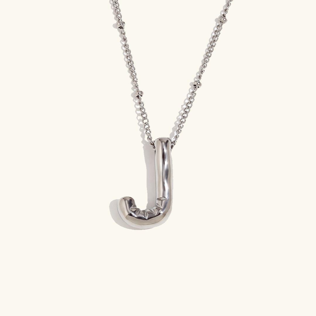 Personalized Bubble Initial Necklace