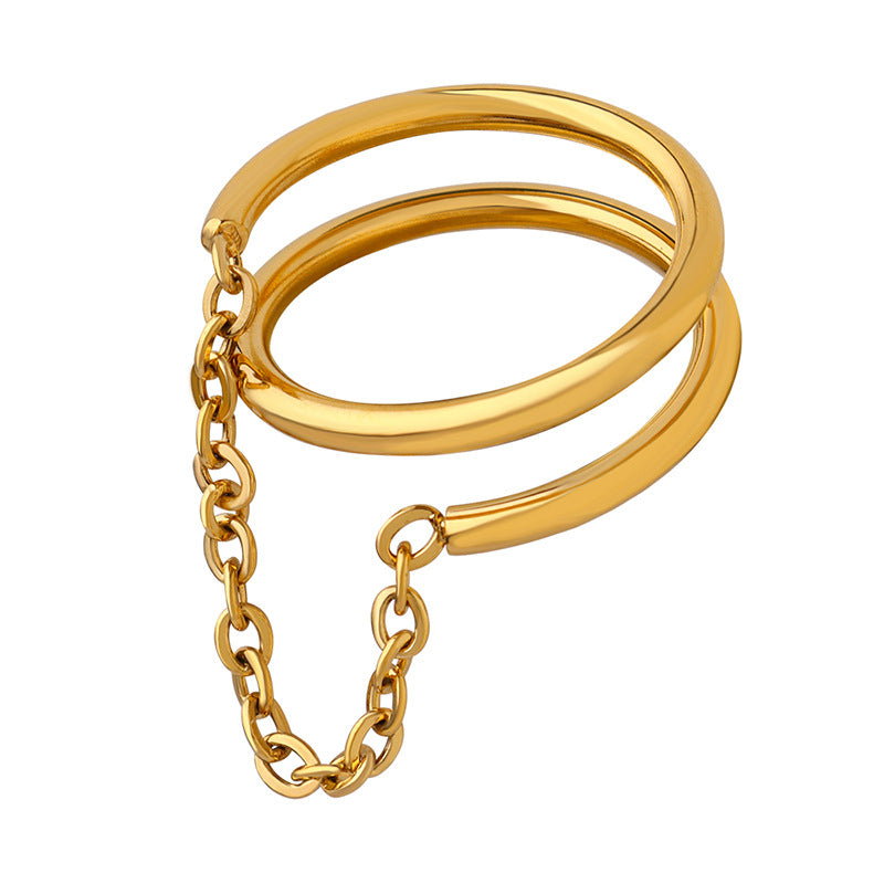 Magnifique Gouden Ketting Draaibare Ring