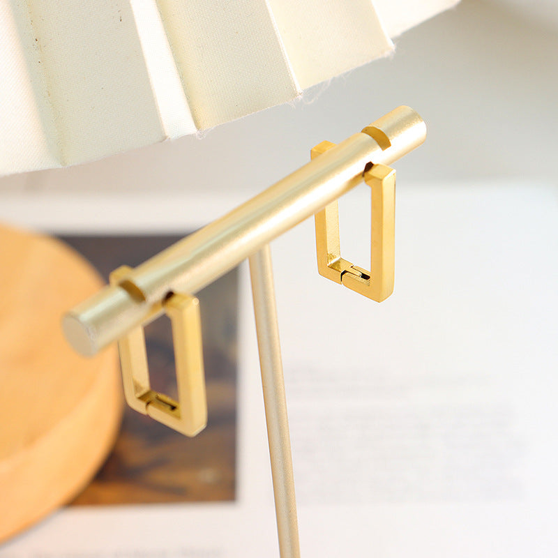 Terra Geometric Earrings Gold