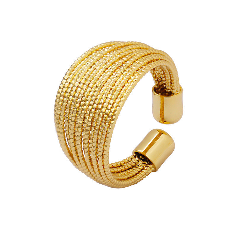 Vera Gold Ring with Open Tip