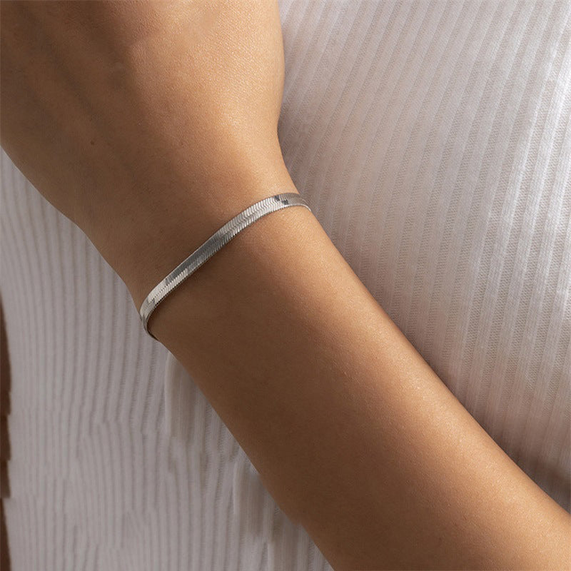 Stella Herringbone Necklace Bracelet