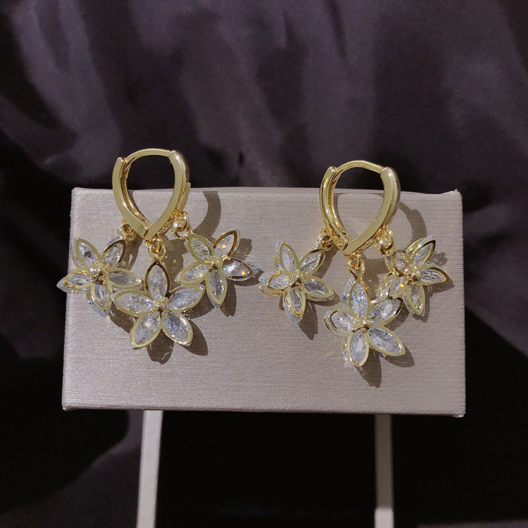 Twilight Spark – Elegant Drop Pendant Earrings